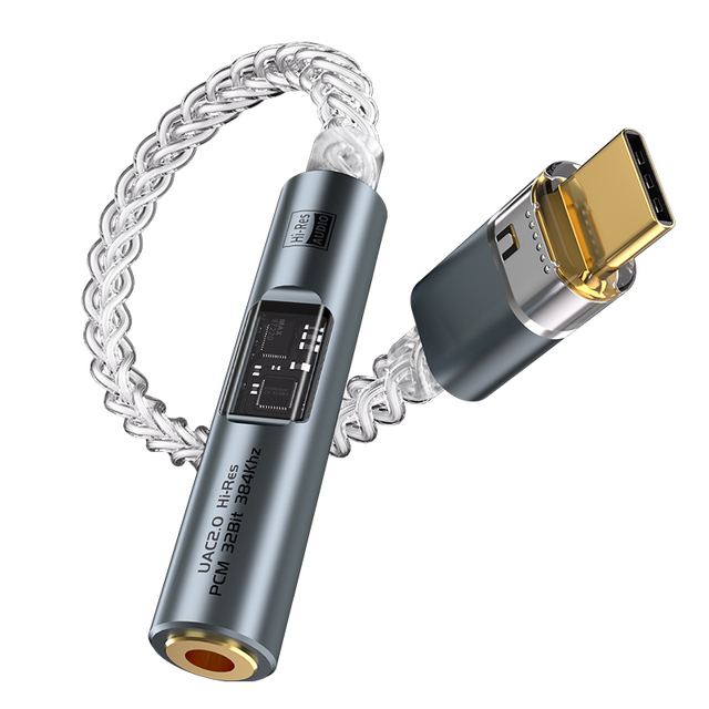 USB-C Audio AUX Converter Decoder HiFi DAC USB C 3.5 mm Jack Headphone Amp CX31993 MAX97220 PCM 32Bit 384KHz 384KHz Cable