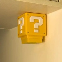 Lampe de chevet USB rechargeable LED mignonne en forme de point d'interrogation et d'exclamation avec son, lumière Mario, cadeau, lampes de table pour enfants
