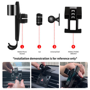 Adecuado para 2017-2021 CRV Gravity ABS aleación de aluminio teléfono móvil soporte para coche producto coche soporte para teléfono móvil - Product Image 3