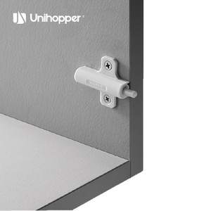 Amortiguador de Puerta de Armario Unihopper, de Aleación de Aluminio, Externo, Blanco Grisáceo, Herraje para Armario - Product Image 3