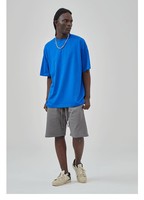 220 grammes en gros 100% coton T-shirt pour hommes Logo personnalisé Simple confortable vierge grande taille avec impression numérique (DTG DTF)