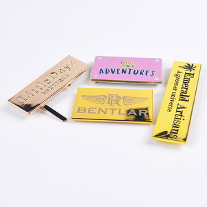 Etiquetas de Metal de precio barato de alta calidad etiquetas de Metal de ropa grabadas personalizadas etiquetas de logotipo de marca para bolsas de ropa etiqueta - Product Image 6