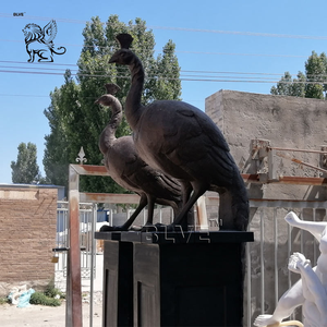 <span class=keywords><strong>Statue</strong></span> de sculpture de paon grandeur nature en bronze laiton animal en métal antique de décoration de la maison avec base de <span class=keywords><strong>colonne</strong></span> en bronze - Product Image 6