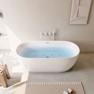 Luxe UPC Moderne Style Intérieur Solide Surface Acrylique Autoportant Trempage Massage <span class=keywords><strong>Baignoire</strong></span> Jaccuzi <span class=keywords><strong>Baignoire</strong></span> À Remonter - Product Image 2