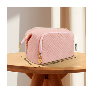 <span class=keywords><strong>ISEN</strong></span> 2024, nueva moda para mujer, bolsa de viaje para aseo, bolsa de cosméticos de gran capacidad, organizador con cierre de cremallera - Product Image 4