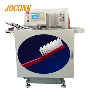 Máquina de plástico para fazer escova de dentes, para fazer escovas de dentes/em madeira, máquina de tufting para produção de escovas de dentes