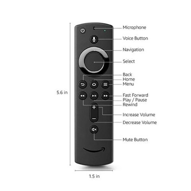 New Replacement A-mazon Hot Sale 2nd Gen Voice Remote Control L5B83H LED IR Waterproof Light Features Works Fire TV Stick 4K