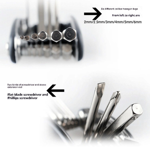 ¡Siempre Lleve con Sí Mismo los Esenciales y Personalizables Kits de Herramientas para Reparación de Bicicletas! Incluye Herramienta Combinada con Soporte OEM - Product Image 2