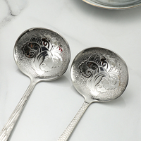 Louche à soupe résistante à la chaleur - Pour filtrer la soupe, le bouillon, éliminer la mousse et les impuretés, convient pour un usage domestique et en restaurant