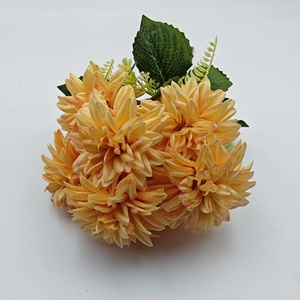 Fiori Artificiali a Sfera di Crisantemo in PU per <span class=keywords><strong>Bouquet</strong></span> da Sposa, Laurea, Festa della Mamma, Colore Personalizzabile, 30cm, Impermeabili, Moderni - Product Image 3