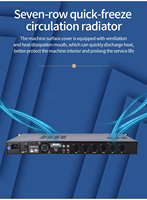 Effecteur numérique d'amplificateur de puissance audio de microphone professionnel OBT-X5 pour le concert