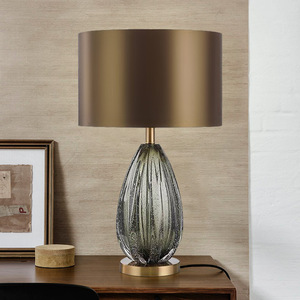 Lampes classiques de Protection des yeux de chevet rechargeables, lumière douce, Clip de bureau, lampe de Table en verre <span class=keywords><strong>Tiffany</strong></span> - Product Image 2