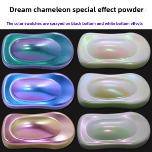 ผงสีมุกเปลี่ยนสีแบบคาเมเลี่ยนสำหรับสีรถยนต์ ผงสีเปลี่ยนสีสำหรับเรซิ่นอีพ็อกซี่/งานศิลปะ DIY - Product Image 3