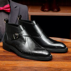 Chaussures habillées Derby élégantes faites à la main pour hommes, à enfiler, imperméables, légères, pour l'automne, idéales pour les costumes formels - Product Image 1