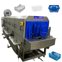 Nettoyage continu Chiffre d'affaires Panier Lavage Poulet Écloserie Plateau Machine À Laver