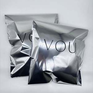 Sacs d'expédition en polyéthylène argenté métallisé personnalisés, enveloppes autocollantes pour l'envoi de vêtements - Product Image 6