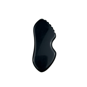 Hochwertiger natürlicher schwarzer Obsidian Gua Sha Benutzer definiertes Logo Schwarzes Obsidian-Kratz <span class=keywords><strong>massage</strong></span> werkzeug OEM/ODM - Product Image 4