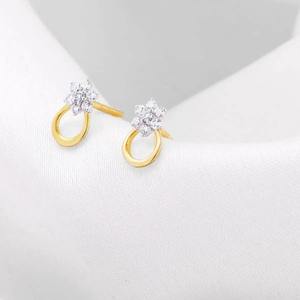 Boucles d'oreilles clous abordables en moissanite imitation diamant, boucles d'oreilles clous en moissanite pour mariage pour femmes - Product Image 4