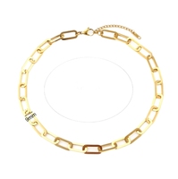 Bracelet à chaîne à fermoir tendance - Acier inoxydable - Bijoux tendance pour la Saint-Valentin et la fête des mères