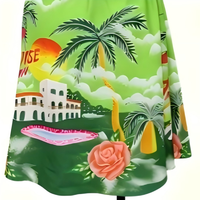 Robe longue d'été florale pour femme, style décontracté uni, taille unique, éco-responsable, avec jupe à taille naturelle