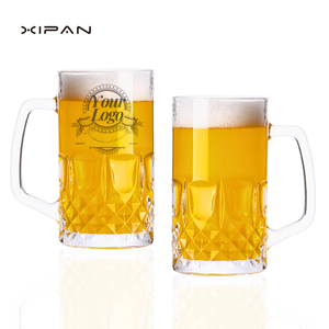Lot <span class=keywords><strong>de</strong></span> Verres à Bière 500ml/16oz, Vente en Gros, Logo <span class=keywords><strong>Personnalisé</strong></span>, Verres à Bière <span class=keywords><strong>de</strong></span> Type Pilsner et Pint pour Hommes, Verrerie <span class=keywords><strong>de</strong></span> Bar Transparente - Product Image 1