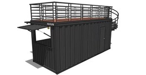 Tùy Chỉnh Thiết Kế Của 20 FT Đúc Sẵn Container Bar Với Sân Hiên Thang Cuốn - Product Image 4