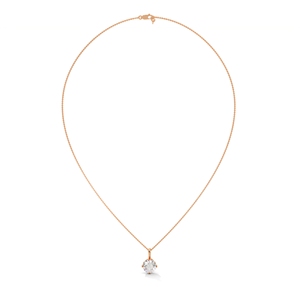 Colgante de diamante cultivado en laboratorio de lujo, elaborado en oro rosa, perfecto para coleccionistas de joyería fina, ocasiones especiales o regalo personalizado. - Product Image 3