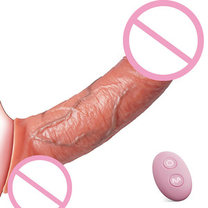 Realistic Artificial Silicone Waterproof Eco-Friendly <b>Vibrating</b> Penis Sleeve Electric Delay Hollow Dildo for Men Male - Product Image 2