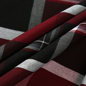 超売れ筋<span class=keywords><strong>65</strong></span>ポリエステル<span class=keywords><strong>35</strong></span>綿糸染めチェックストライプポプリン生地シャツ用 - Product Image 4