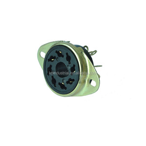 Prise tube bakélite plaqué or 8pin EL34 KT88 6SN7 <span class=keywords><strong>6SL7</strong></span> pour KIT amplificateur à tube - Product Image 4