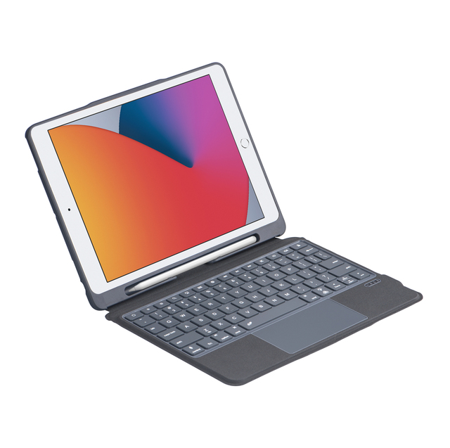 New Smart QWERTY Detachable Wireless USB-C Keyboard with Touchpad 7-Color Backlit Pencil Holder for iPad Air 11th Generation