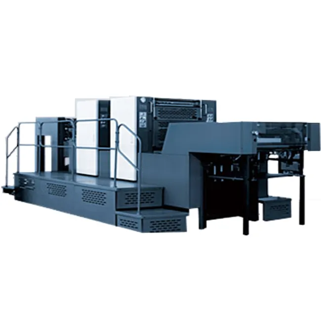 Equipo de impresión de Offset A4, PRY-2260E, tiendas de impresión Offset de dos colores, impresora plana automática, 0,06-0,6mm, 12000s.p.h