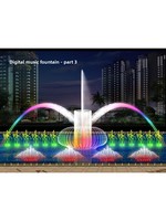 Fuente Musical Programable Baishui con Cortina de Agua, Explosión de Aire y Burbujas, Características de Acero Inoxidable 304 para Paisajismo