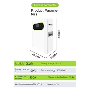 Armoire de stockage d'énergie domestique sur roues avec batterie solaire au phosphate de fer et de lithium - Product Image 3