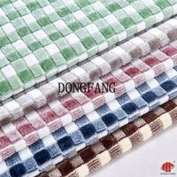 Tissu importé de Chine fabricant de textile de tissu microfibre Jacquard en peluche polyester
