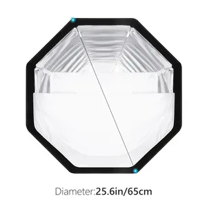 Boîte à lumière octogonale pliable <span class=keywords><strong>Neewer</strong></span> 65 cm avec monture Bowens et étui de transport pour flash de studio Speedlite - Product Image 5
