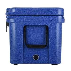 Ngực mát hộp tái sử dụng 65L nhựa lớn rotomolded Cá Băng thực phẩm tùy chỉnh PE Thư hộp cách điện hộp nylon dây xử lý - Product Image 2