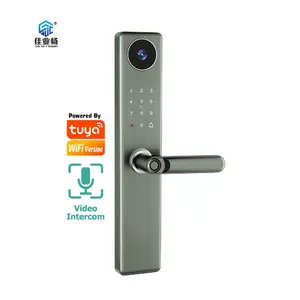 China Smart Lock Manufacturers Wifi Tuya Smart Life App Video Door Bell Password Mortise Lock Smart Door Lock with Camera