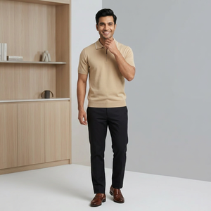 Camisas Clásicas de Moda Casual para Hombre con Bolsillo, la Mejor Calidad, 100% Algodón, Secado Rápido, Antiarrugas, Manga Corta, Ligeras - Product Image 1