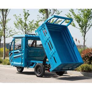 Kustom tugas berat 3 roda tiga listrik untuk orang dewasa tertutup pertanian kargo kanopi roda tiga 1000W daya 400kg muatan muatan 72V EEC - Product Image 2