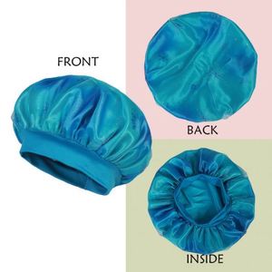 Bonnet de nuit en satin et maille pour bébé et enfant, doux et extensible, protège les cheveux fragiles contre les frisottis et la casse, cadeau promotionnel - Product Image 3