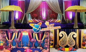 Sangeet-decoración de la ceremonia del rey Punjabi, Sangeet, escenario de escenario, Punjabi, escenario de boda - Product Image 2