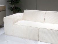 Salon nordique confortable en forme de L canapé éponge douce fauteuil quatre places canapé paresseux canapé de Compression