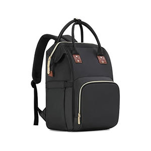 Muestra Gratuita, Logotipo Personalizado de Fábrica, Bolsa de Pañales Impermeable de Cuero Vegano, Mochila, Bolsa de Pañales, Bolsas de Bebé para Mamá - Product Image 1