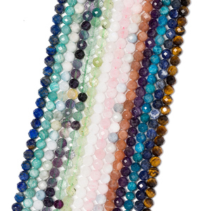 ลูกปัดหินโรสควอตซ์ทรงกลมเหลี่ยมเพชรพลอยขนาด 8 มม. คุณภาพดี หรูหรา สำหรับทำเครื่องประดับและสร้อยข้อมือ - Product Image 2