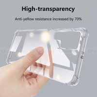 Coques de téléphone rigides transparentes personnalisées en gros pour Samsung Galaxy S23 Ultra et S23 S24 S25 S26 Plus, sacs pour téléphones mobiles