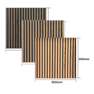 Fornecedor multiespecializado painéis de teto acústicos de fibra de poliéster decorado paredes painéis de parede de madeira com absorção de som