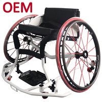Fauteuil roulant de basketball professionnel fauteuil roulant de basketball en aluminium personnalisé pour athlètes handicapés