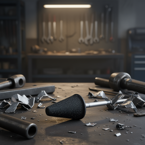 ล้อเจียรเรซินออยด์เบกาไลต์รูปทรงกรวยสำหรับขัดโลหะและลบคม - Product Image 3