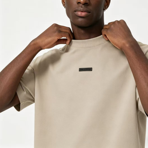 Camiseta Gráfica para Hombre, Estilo Casual, Lavado Ácido, 100% Algodón, Estilo Deportivo Vintage, Manga Corta, Corte Holgado, Estampado de Perlas - Product Image 5